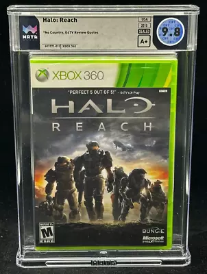 Halo Reach Microsoft Xbox 360 Factory Sealed New WATA 9.8 A+ Graded • $87