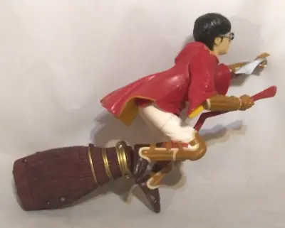 Harry Potter Quidditch Harry Flying On Broom Toy Warner Bros 2001 12  Battery • $13.95