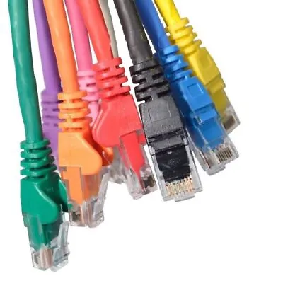 NEW Cat6 Ethernet Cable Internet LAN RJ45 Network LAN Patch Lead 100% COPPER Lot • £18.45