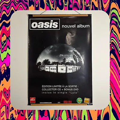 HUGE ORIGINAL OASIS - DON’T BELIEVE THE TRUTH  - 2004 SUBWAY PROMO Poster FRENCH • £299.99