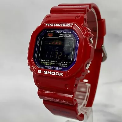 CASIO G-Shock GWX-5600C-4JF G-LIDE Tough Solar Radio Digital Red Mens Watch New • $138.50