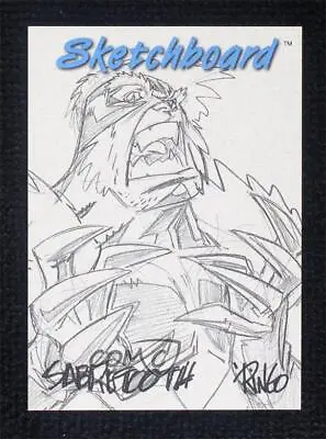1998 SkyBox Marvel Creators Collection White Sabretooth #21 Sketch N2o • $9.44