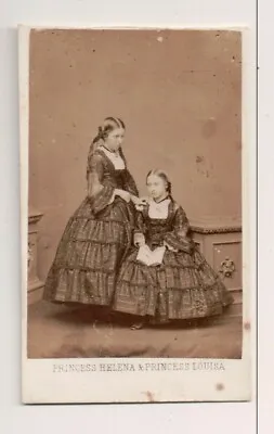 Vintage CDV Princess Louise & Princess Helena Of Great Britain Mayall Photo • $29.99