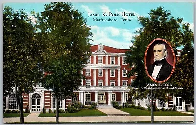 Murfreesboro Tennessee C1910 Postcard James K. Polk Hotel • $4.75