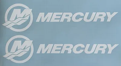 MERCURY OUTBOARD MOTOR DECAL BOAT MARINE FISHING 12” STICKERS (set Of 2) • $12.95