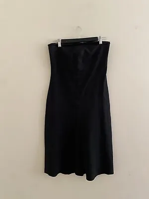 Bassike Black Cotton Blend Strapless Boobtube Stretchy Dress Size 2 • $89.25