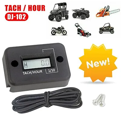 Digital Hour Meter Vibration Hour Meter Fitting For Motorcycle Lawn Mower Boat  • $11.64