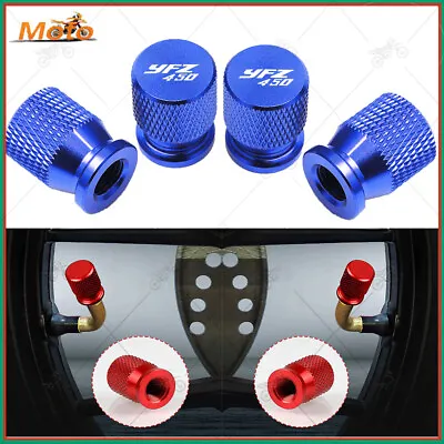 Blue - For Yamaha YFZ450 YFZ450R YFZ450X YFZ Aluminum Valve Tire Stem Cover Caps • $8.99