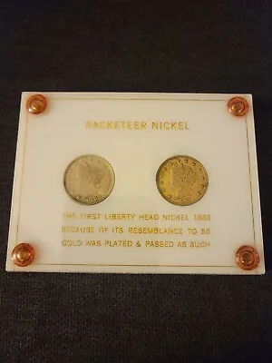 $29.99 • Buy Real 1883 Racketeer Liberty Nickel, No Cents V Nickel ** Free Shipping!