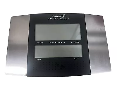 SkyScan  Atomic Clock With Moon Phase Indoor Outdoor Clock 86722ALU • $20.90