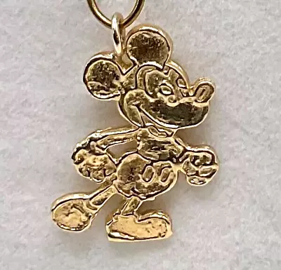Brand New 14k Yellow Gold Mickey Mouse Pendant • $199.99