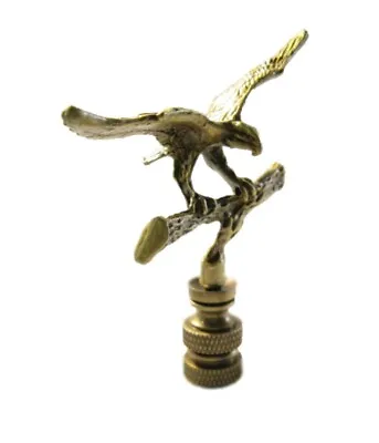 Lamp Finial-EAGLE IN FLIGHT-Antique Brass Finish Highly Detailed Metal Casting • $14.50