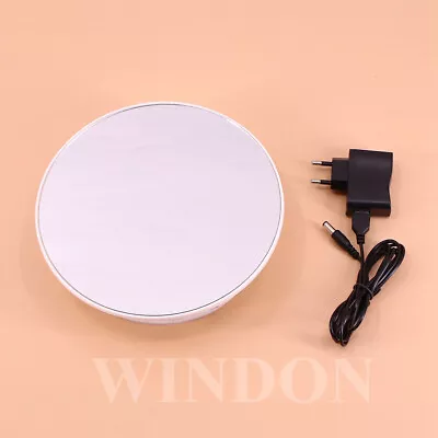 20CM Mirror Surface Electric 360° Motorized Rotating Display Turntable Jewelry • £29.37