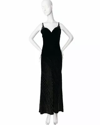 Valentino Boutique 1998 Runway Vintage Evening Gown Maxi Dress • $875