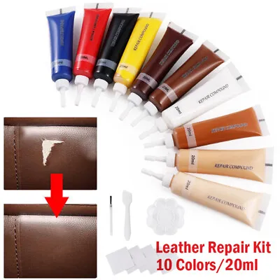 Vinyl And Leather Repair Kit Filler For Furniture Jacket Sofa Boat Or Car Seat • $16.59