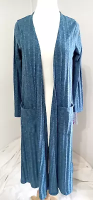 Long Maxi Open Cardigan Sweater Small Blue NWT • $14