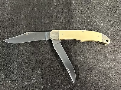 Schrade USA Scrimshaw SC508 Hunter Knife Double Folding Knife Vintage 80’s • $25