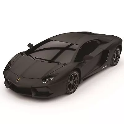 1:24 Scale Lamborghini Aventador Black Remote Control RC Car • £17.99