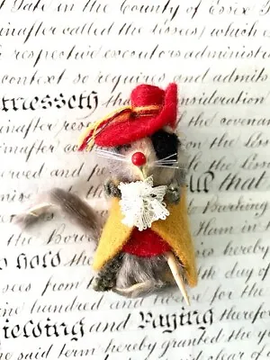 Vintage Original Toy Fur Collectible Mouse- West Germany- Pirate Costume • $25