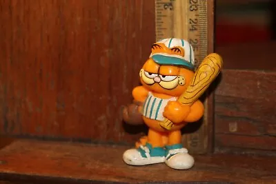 Vintage Applause GARFIELD Baseball Player PVC Action Figure 1978 • $5