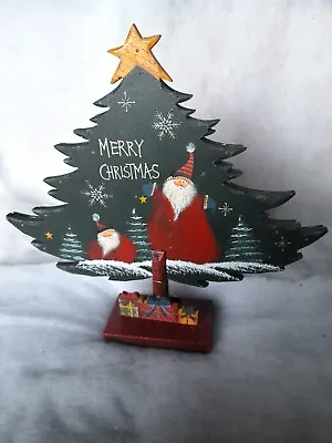 £25 • Buy Fibre Optic Wooden Christmas Tree 34cms