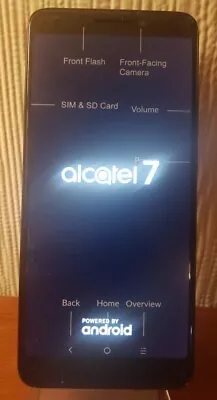 Alcatel 7 6062W 32GB Smartphone - MetroPCS Locked Factory Restored Good Phone • $39.95