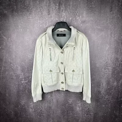 Madonna Gucci Tom Ford Monogram Leather Jacket Size 46 • $675