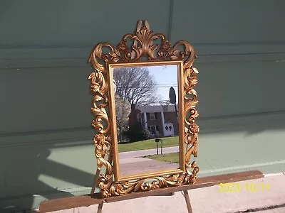 Vintage Ornate Syroco HOMCO Hollywood Regency 2075 Wall Accent Mirror 30  X 19.5 • $125