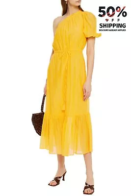 RRP€235 VANESSA BRUNO Flippy Dress Size S Silk Blend One Shoulder Lightweight  • $87.11