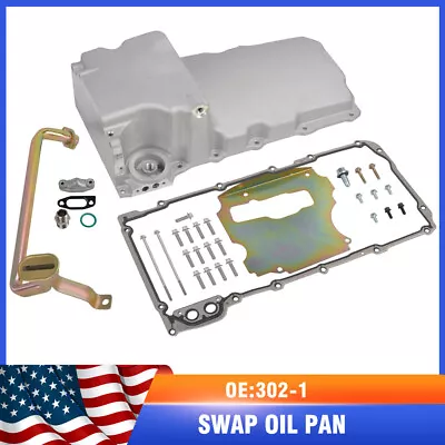 Engine Oil Pan 302-1 LS Swap Retrofit Low Profile For 1955-1987 GM LS1 LS2 LS3 • $111.99