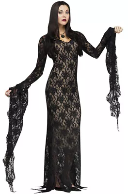 Miss Darkness Gothic Elvira Outfit Women Adult Costume • $44.39