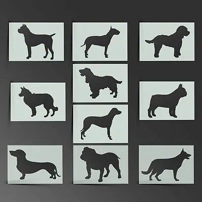 Dog Stencil Dogs Puppies Mylar Sheet Painting Wall Art Craft Airbrush 190 Micron • £1.99