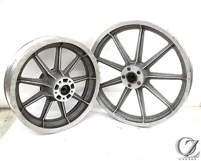 1997 97 Harley FXDL Dyna Low Rider 9 Spoke Cast Wheel Set Straight 19  16   • $549.95