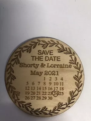 Personalised Wedding  Save The Date  Fridge Magnets -  X 50pc • $35.95