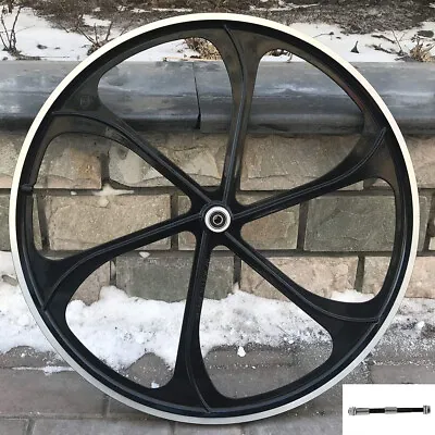 JZsports 26  Black Rear 135mm Aluminum Alloy Mag Wheels - Motorized Bicycle Rim • $80.69