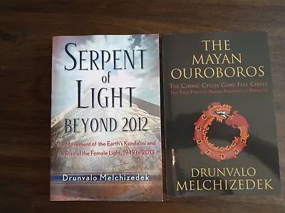 The Mayan Ouroboros & Serpent Of Light Book Lot - Drunvalo Melchizedek - Occult • $24.99