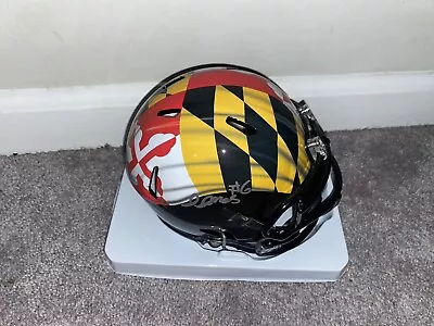 Jeshaun Jones Signed Maryland Terps Terrapins Flag Football Mini Helmet Coa • $106.94