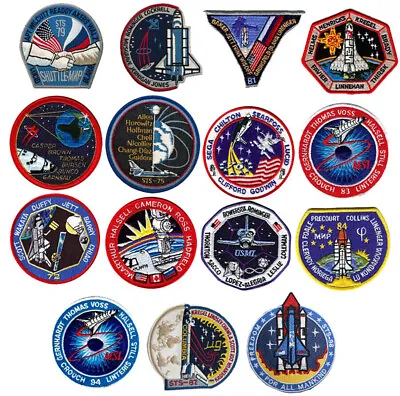 Nasa Space Shuttle Atlantis Clifford Patches Embroidered Badge Sew On/Iron On • £2.99