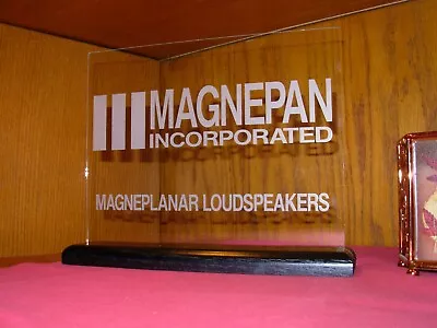 Magnepan Loudspeakers Etched Glass Audio Sign • $35