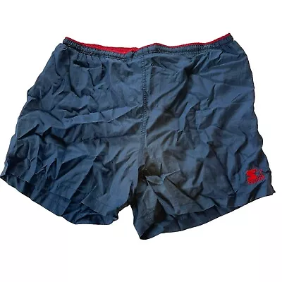 Starter Mens Vintage Blue XL Nylon Shorts Stretched Out Please See Measurements • $19.92