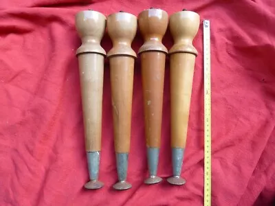 4 Vintage Wood Furniture Legs Possibly Coffee Table Legs • $12