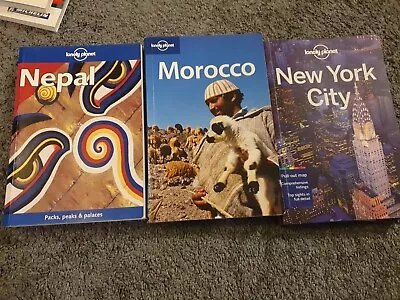 Paperback Books On Nepal Morocco And New Your City By Lonely Planet • £11.50