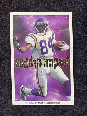 Minnesota Vikings Randy Moss  Sudden Impact  1990s Costacos Bros 4x6 Mini Poster • $6.99