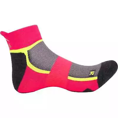 More Mile Bamboo Comfort Running Socks Pink Cushioned Padded Sports Ankle Sock • £2.90