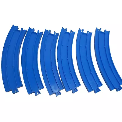 Tomy Plarail 6 Piece Lot Curved Track Blue Thomas The Tank Engine & Friends • $12.90