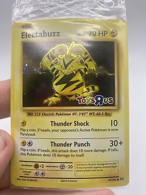 Electabuzz Toys R Us Sealed Promo 41/108 Holo Pokémon Card • $12.88