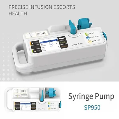 CE Infusion Pump Real-time Alarm Large LCD Display Electric Medical Syringe Pump • $278.99