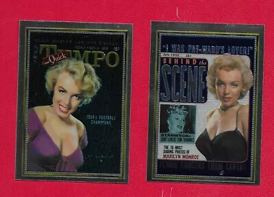 Marilyn Monroe Cover Girl Chromium Subset Cards (2) • $10