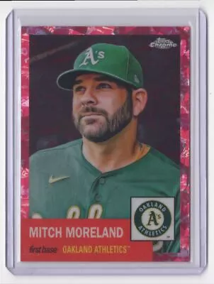 2022 Topps Chrome Platinum Anniversary Fuchsia Toile Mitch Moreland 094/100 • $1.25