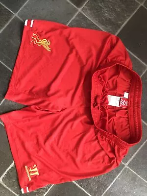 Wear With Shirt Warrior Liverpool FC Football Home Shorts Size XLarge Red • £8